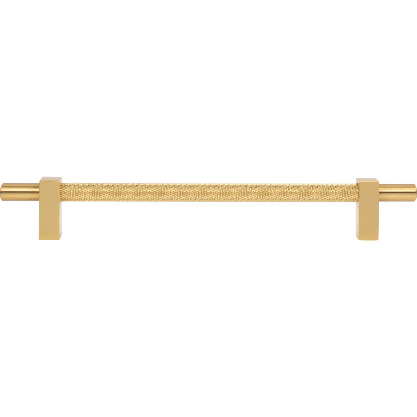 JEFFREY ALEXANDER 598-192BG Larkin Knurled Center 192 mm Center-to-Center Bar Pull - Brushed Gold