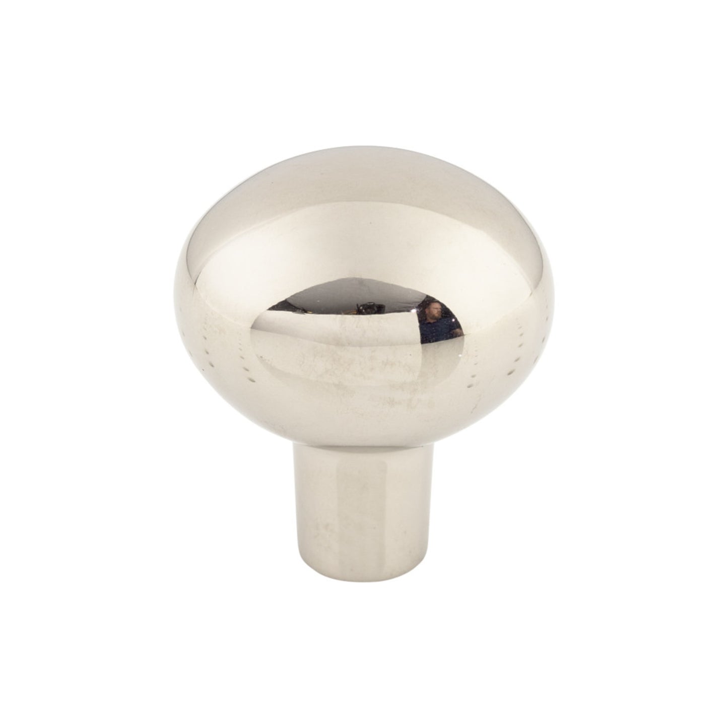 TOP KNOBS M2070 Aspen II Large Egg 1 7/16" Length Oval Knob , Polished Nickel