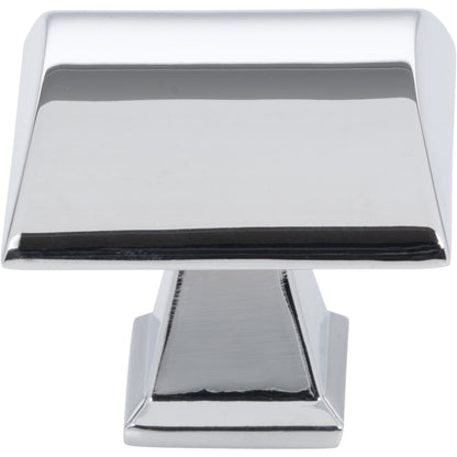 JEFFREY ALEXANDER 944PC Roman 1-1/4" Length Square Knob - Polished Chrome