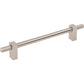 JEFFREY ALEXANDER 698-160SN Larkin Knurled Ends 160 mm Center-to-Center Bar Pull - Satin Nickel