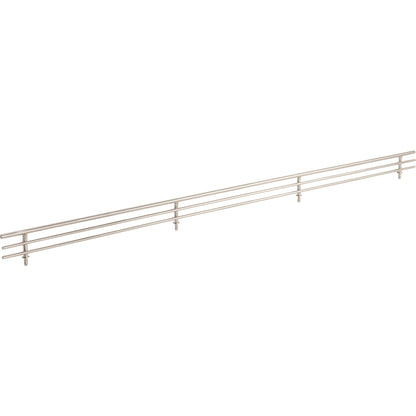 HARDWARE RESOURCES SF29-SN 29" Wide Satin Nickel Wire Shoe Fence for Shelving - Satin Nickel