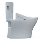 TOTO MW4483084CEMFGN#01 Washlet+ Aquia Iv Arc Two-Piece Elongated Dual Flush 1.28 And 0.9 Gpf Toilet With C5 Bidet Seat - Cotton White