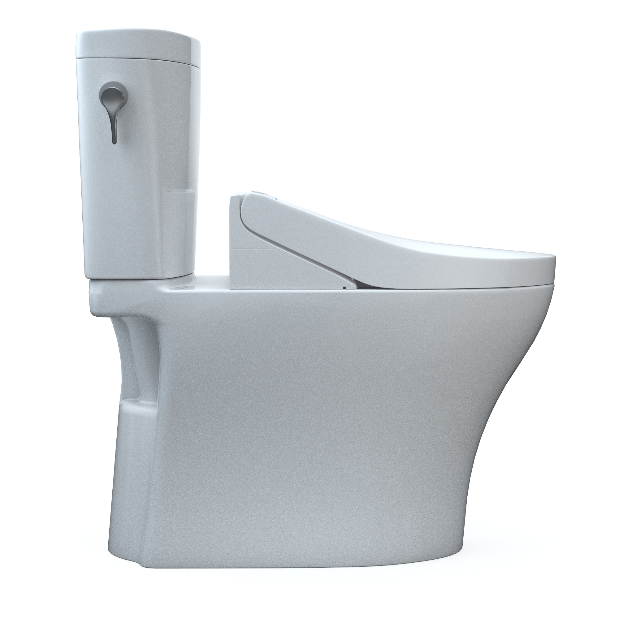 TOTO MW4483084CEMFGN#01 Washlet+ Aquia Iv Arc Two-Piece Elongated Dual Flush 1.28 And 0.9 Gpf Toilet With C5 Bidet Seat - Cotton White