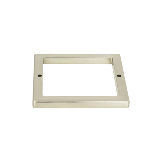 ATLAS 395-BN Tableau Square Pull Backplate , Brushed Nickel