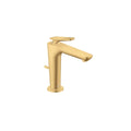AXOR 49031251 Citterio C Single-Hole Faucet 125 CoolStart with Pop-Up Drain-Cubic Cut, 1.2 GPM - Brushed Gold Optic