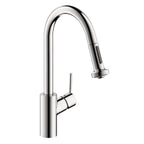 HANSGROHE 04310001 Talis S² HighArc Kitchen Faucet, 2-Spray Pull-Down, 1.5 GPM - Chrome