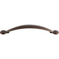 TOP KNOBS M1239 Angle 5 1/16" Center to Center Bar Pull - Oil Rubbed Bronze