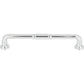 TOP KNOBS TK1004PC Kent 6 5/16" Center to Center Bar Pull - Polished Chrome