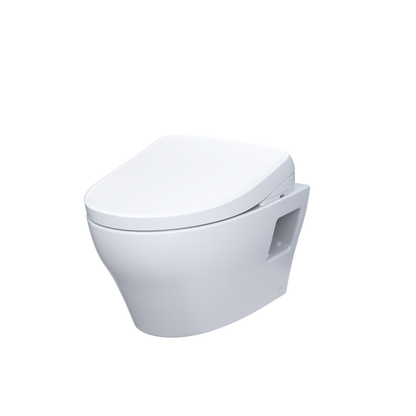 TOTO CWT4284736CMFGA#MS Washlet+ Ep Wall-Hung Elongated Toilet With S7A Contemporary Bidet Seat And Duofit In-Wall 0.9 And 1.28 Gpf Auto Dual-Flush Tank System - Matte Silver