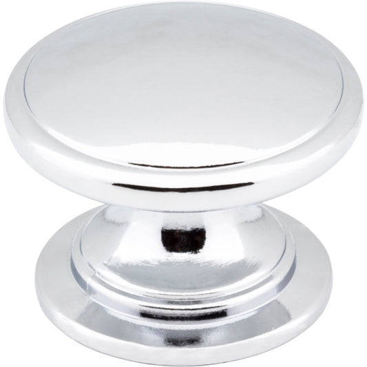 JEFFREY ALEXANDER 3980-PC Durham 1-1/4" Diameter Mushroom Knob - Polished Chrome