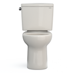TOTO CST775CSFG#12 Drake Two-Piece Round 1.6 Gpf Universal Height Tornado Flush Toilet With Cefiontect - Sedona Beige