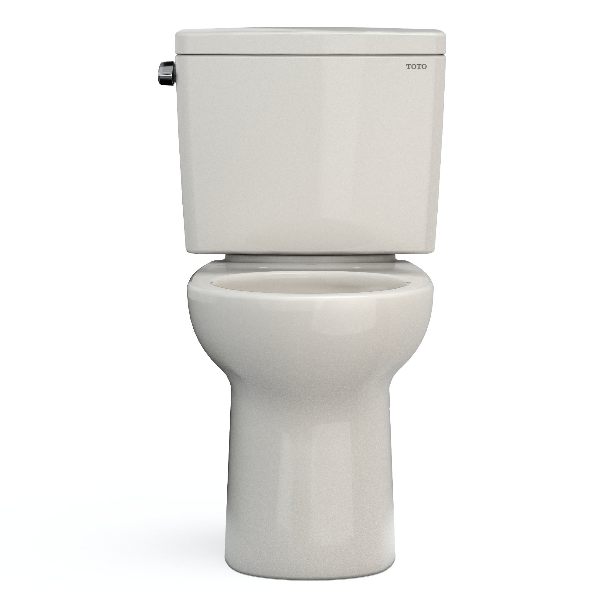 TOTO CST775CEFG#12 Drake Two-Piece Round 1.28 Gpf Universal Height Tornado Flush Toilet With Cefiontect - Sedona Beige