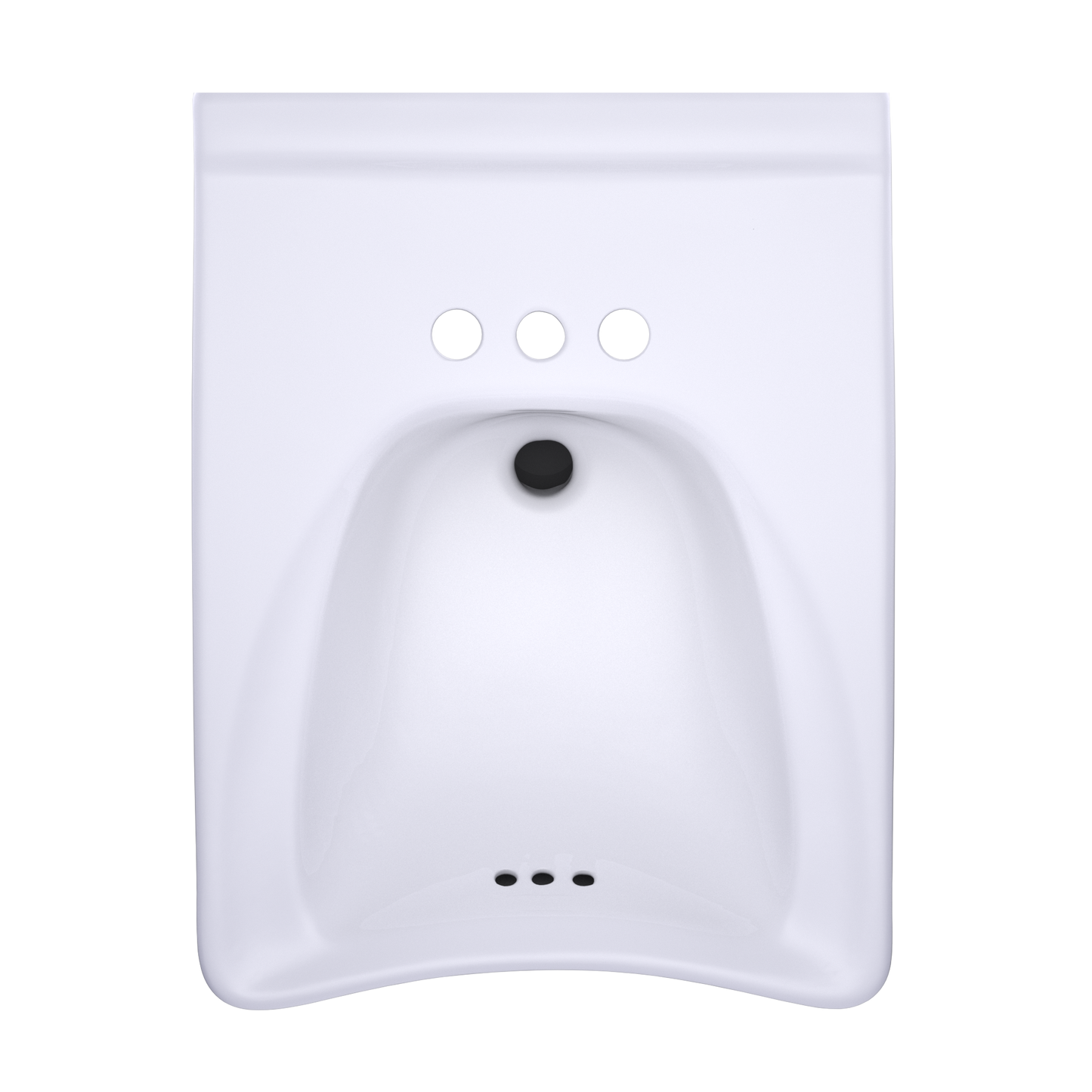 TOTO LT308.4#01 Commercial Wall-Mount Bathroom Sink For 4 Inch Center Faucets -