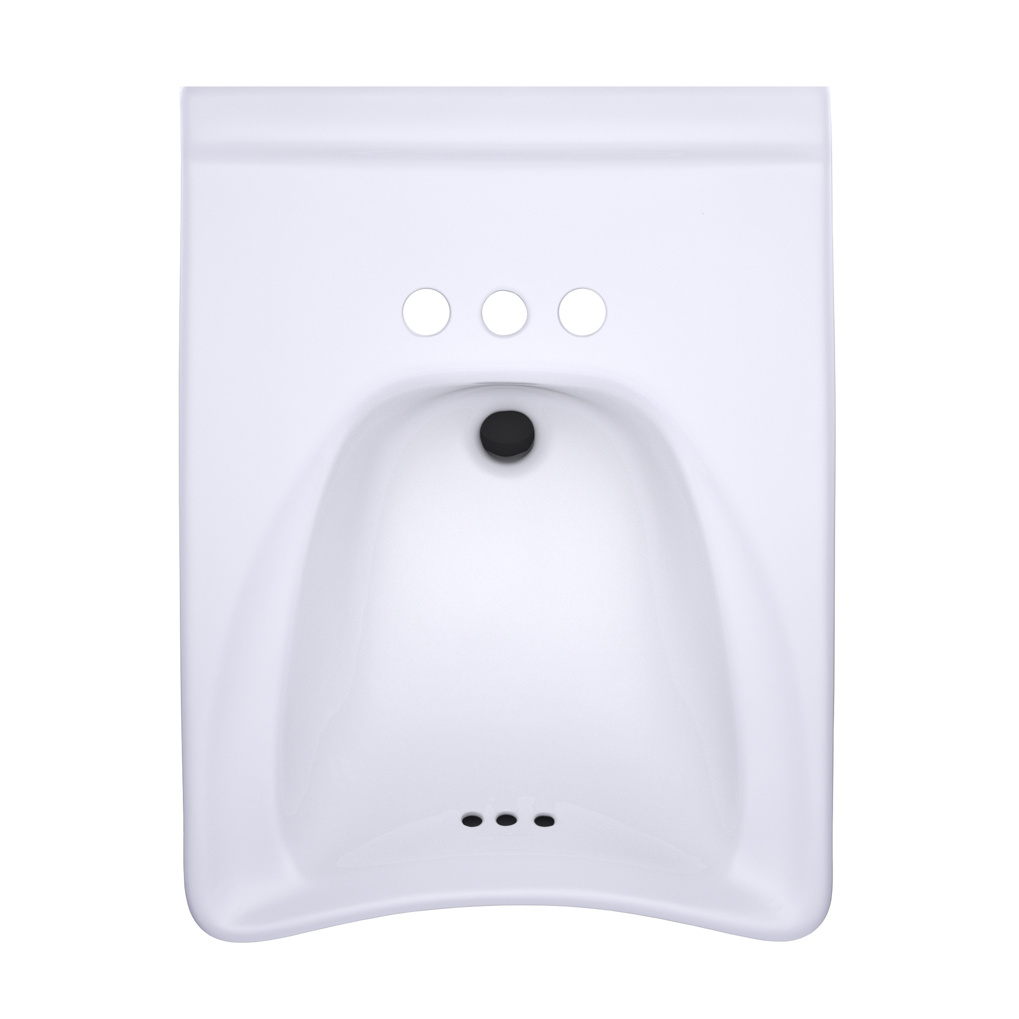 TOTO LT308.4#01 Commercial Wall-Mount Bathroom Sink For 4 Inch Center Faucets -