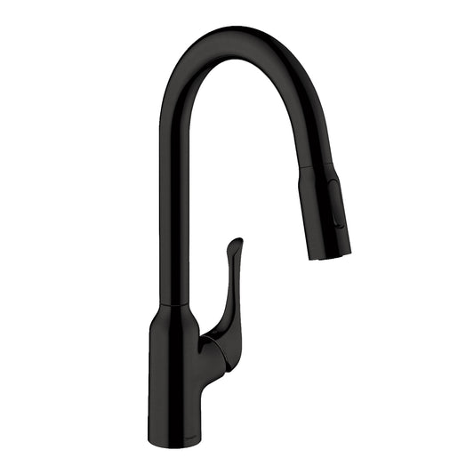 HANSGROHE 71843671 Allegro N HighArc Kitchen Faucet, 2-Spray Pull-Down, 1.75 GPM in Matte Black
