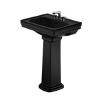 TOTO LPT532.4N#51 Promenade 24" X 19-1/4" Rectangular Pedestal Bathroom Sink For 4 Inch Center Faucets - Ebony