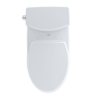 TOTO CST474CUFRG#01 Vespin Ii 1G Two-Piece Elongated 1.0 Gpf Universal Height Skirted Toilet With Cefiontect And Right-Hand Trip Lever - Cotton White