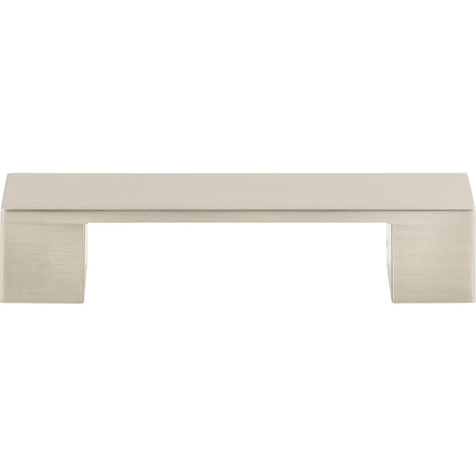 ATLAS A918-BN Wide Square 3 3/4" Center to Center Bar Pull - Brushed Nickel