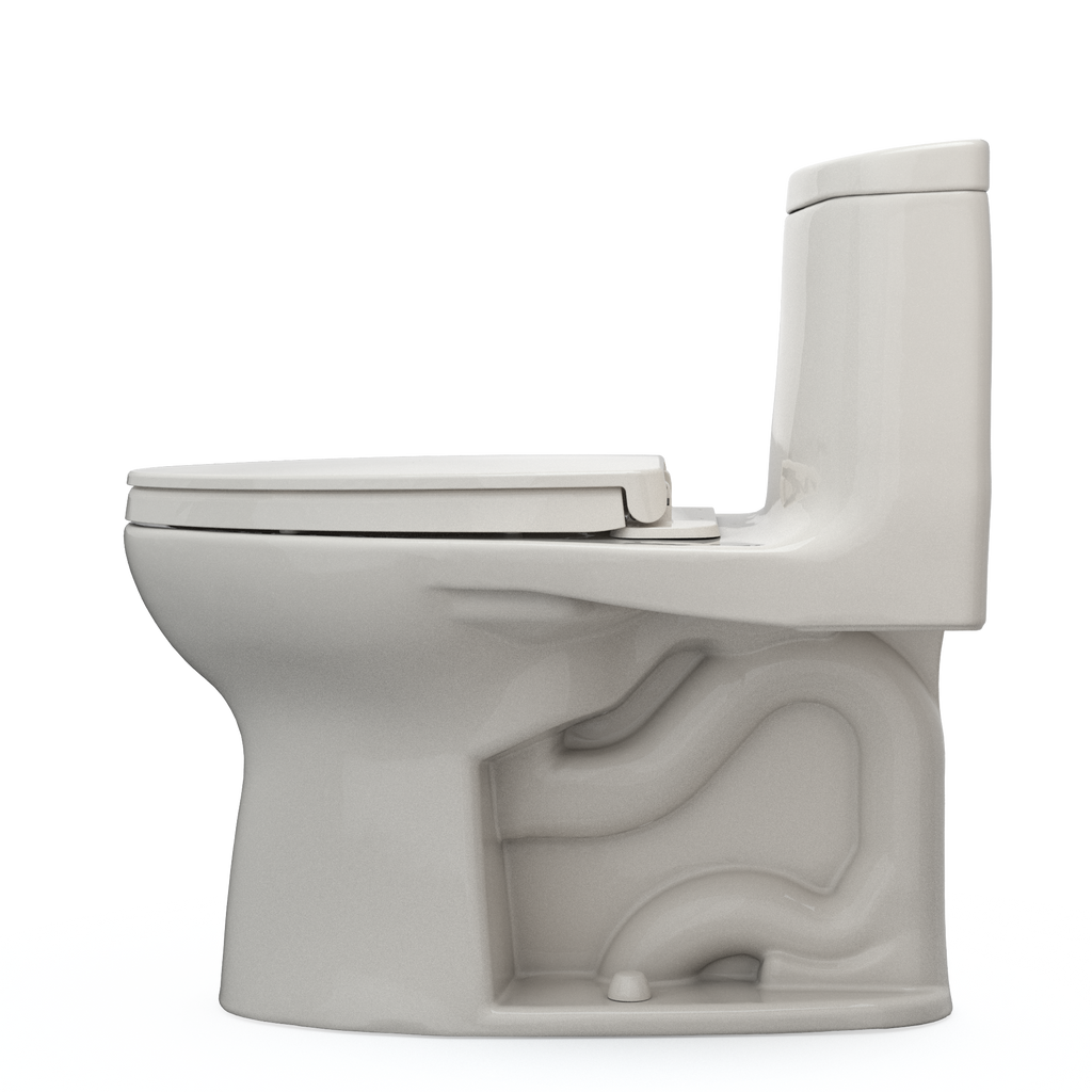 TOTO MS604124CEFG#12 Ultramax Ii One-Piece Elongated 1.28 Gpf Universal Height Toilet With Cefiontect And Ss124 Softclose Seat - Sedona Beige
