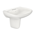 TOTO LHT242.4G#11 Prominence Oval Wall-Mount Bathroom Sink With Cefiontect And Shroud For 4 Inch Center Faucets - Colonial White