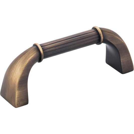 JEFFREY ALEXANDER Z281-ABSB Cordova 3" Center-to-Center Bar Pull - Antique Brushed Satin Brass