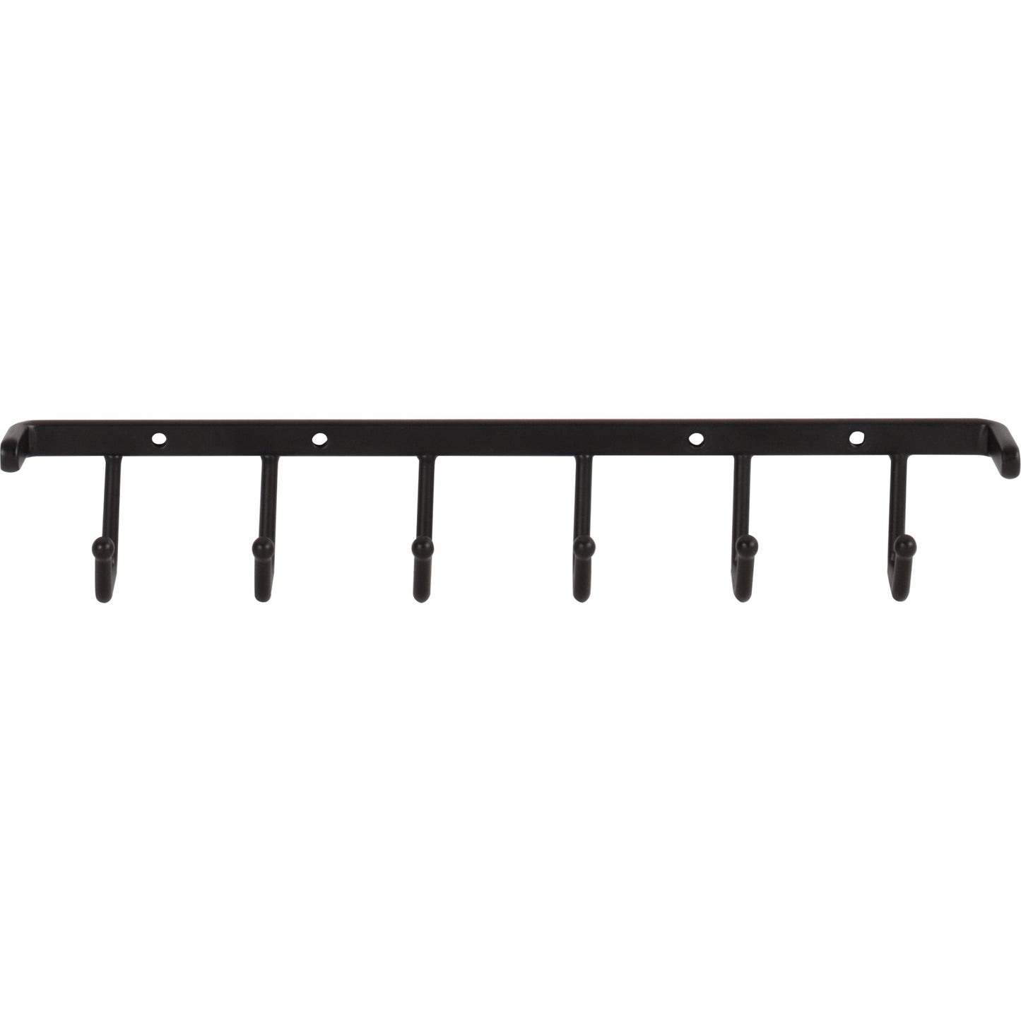 HARDWARE RESOURCES 296B-MB Matte Black Screw-Mount Belt Rack - Matte Black