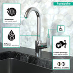 HANSGROHE 04507001 Focus Bar Faucet, 1.5 GPM - Chrome