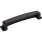 JEFFREY ALEXANDER 141-128MB Renzo 128 mm Center-to-Center Cup/Bin Pull - Matte Black