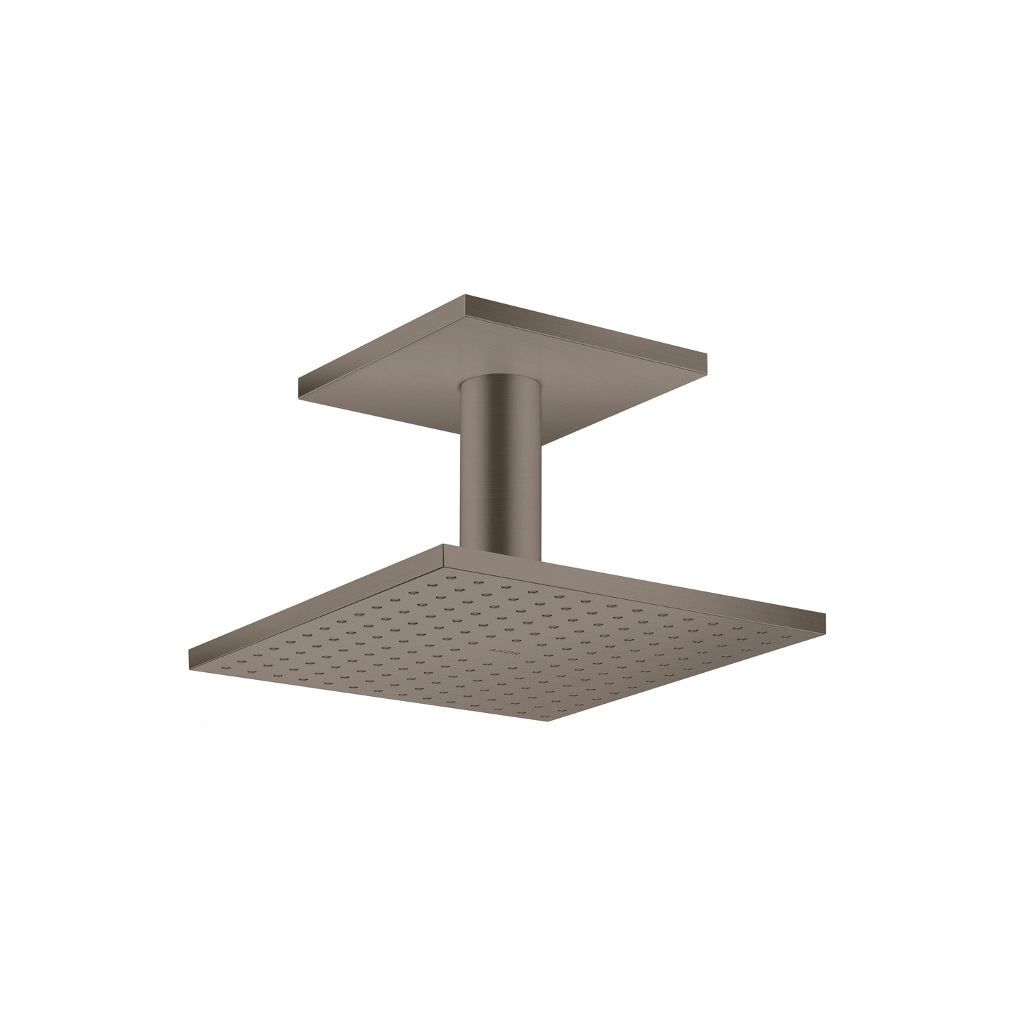 AXOR 35312341 ShowerSolutions Showerhead 250 Square 2-Jet Ceiling Connection, 2.5 GPM - Brushed Black Chrome