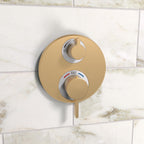 HANSGROHE 15758141 Ecostat S Thermostatic Trim with Volume Control and Diverter - Brushed Bronze