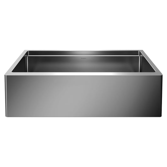 BLANCO 525243 Quatrus Quatrus R15 Ergon 33" Single Bowl Apron-Front Stainless Steel Farmhouse Sink in Satin Polish