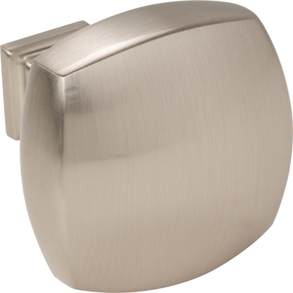 JEFFREY ALEXANDER 278L-SN Audrey 1-3/8" Diameter Square Knob - Satin Nickel