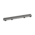 HANSGROHE 56115801 RainDrain Match Boardwalk Trim Boardwalk 23 5/8" with Height Adjustable Frame - Brushed Stainless Steel