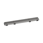 HANSGROHE 56115801 RainDrain Match Boardwalk Trim Boardwalk 23 5/8" with Height Adjustable Frame - Brushed Stainless Steel