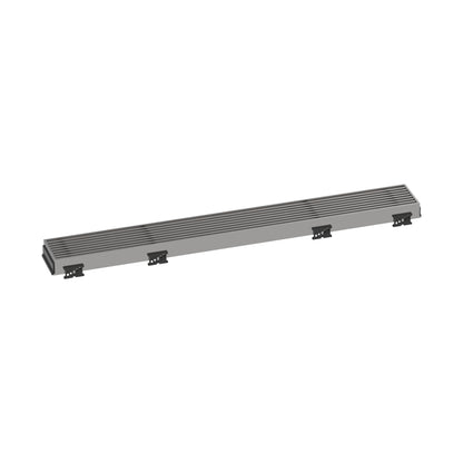 HANSGROHE 56115801 RainDrain Match Boardwalk Trim Boardwalk 23 5/8" with Height Adjustable Frame - Brushed Stainless Steel