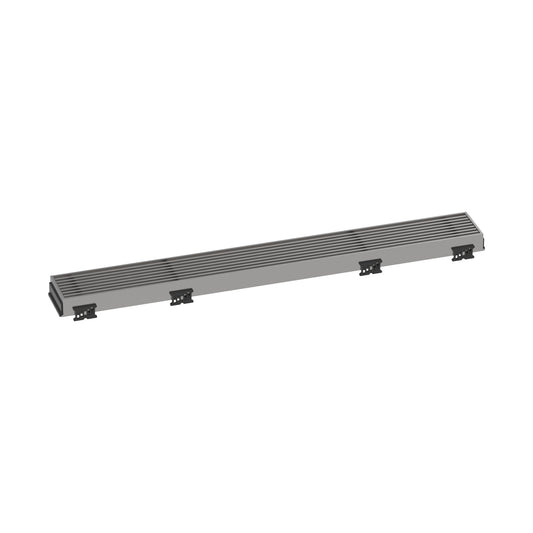 HANSGROHE 56115801 RainDrain Match Boardwalk Trim Boardwalk 23 5/8" with Height Adjustable Frame - Brushed Stainless Steel