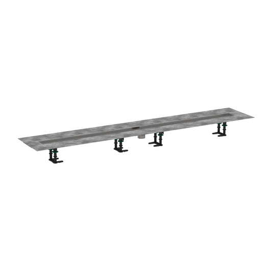 HANSGROHE 56113181 RainDrain 2" outlet 59 1/8 " (1500mm) - Brushed Stainless Steel