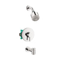 HANSGROHE 04906000 Clubmaster Pressure Balance Tub/Shower Set with Rough, 2.5 GPM - Chrome