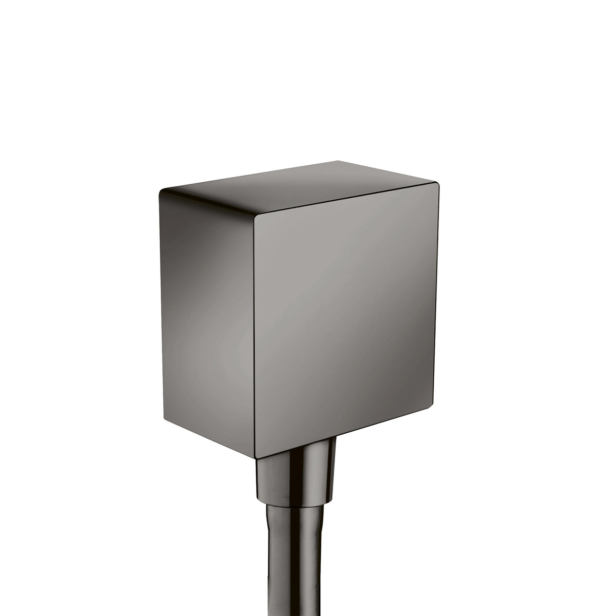 AXOR 36732331 ShowerSolutions Wall Outlet Square with Check Valves - Polished Black Chrome