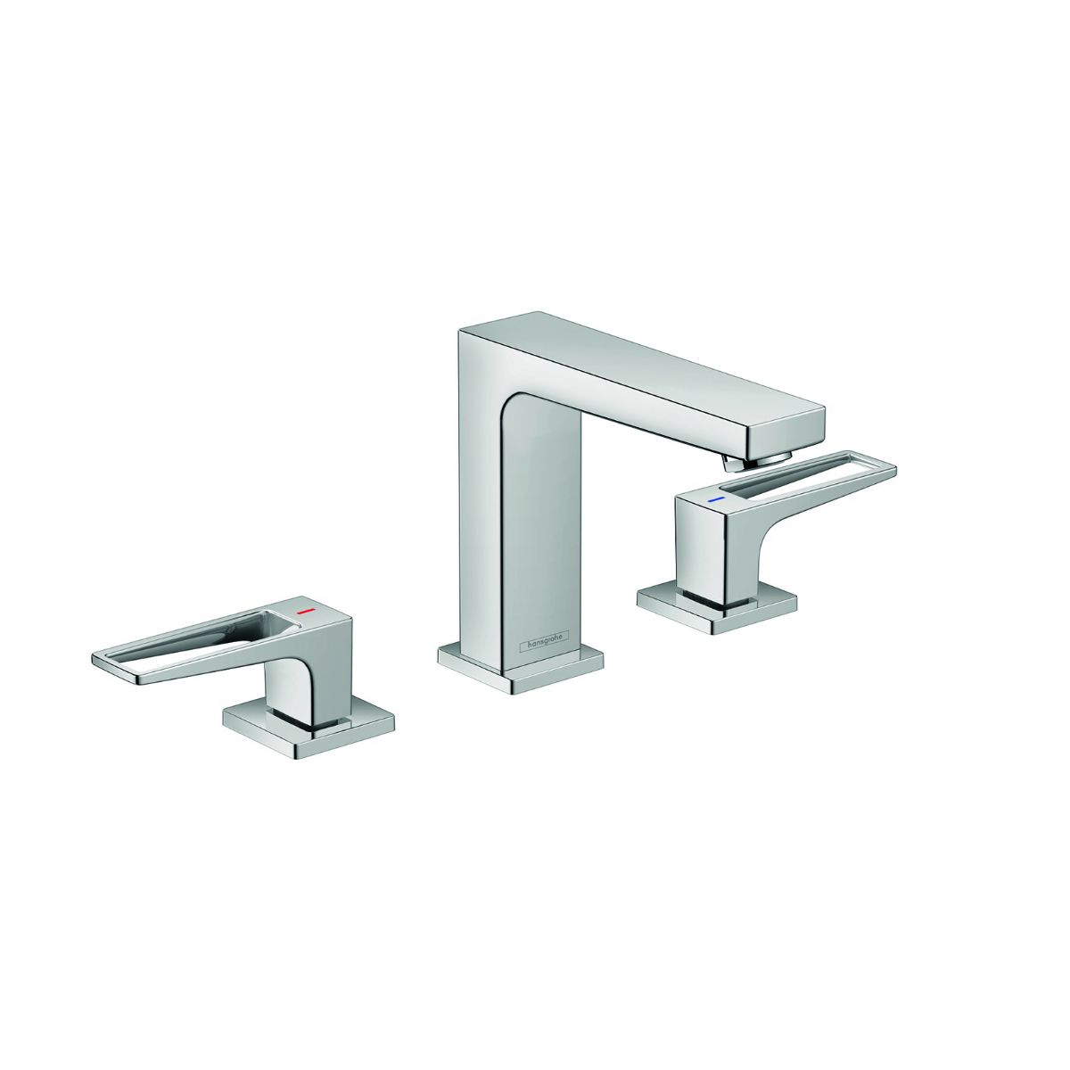 HANSGROHE 74516001 Metropol Widespread Faucet 110 with Loop Handles and Pop-Up Drain, 1.2 GPM - Chrome