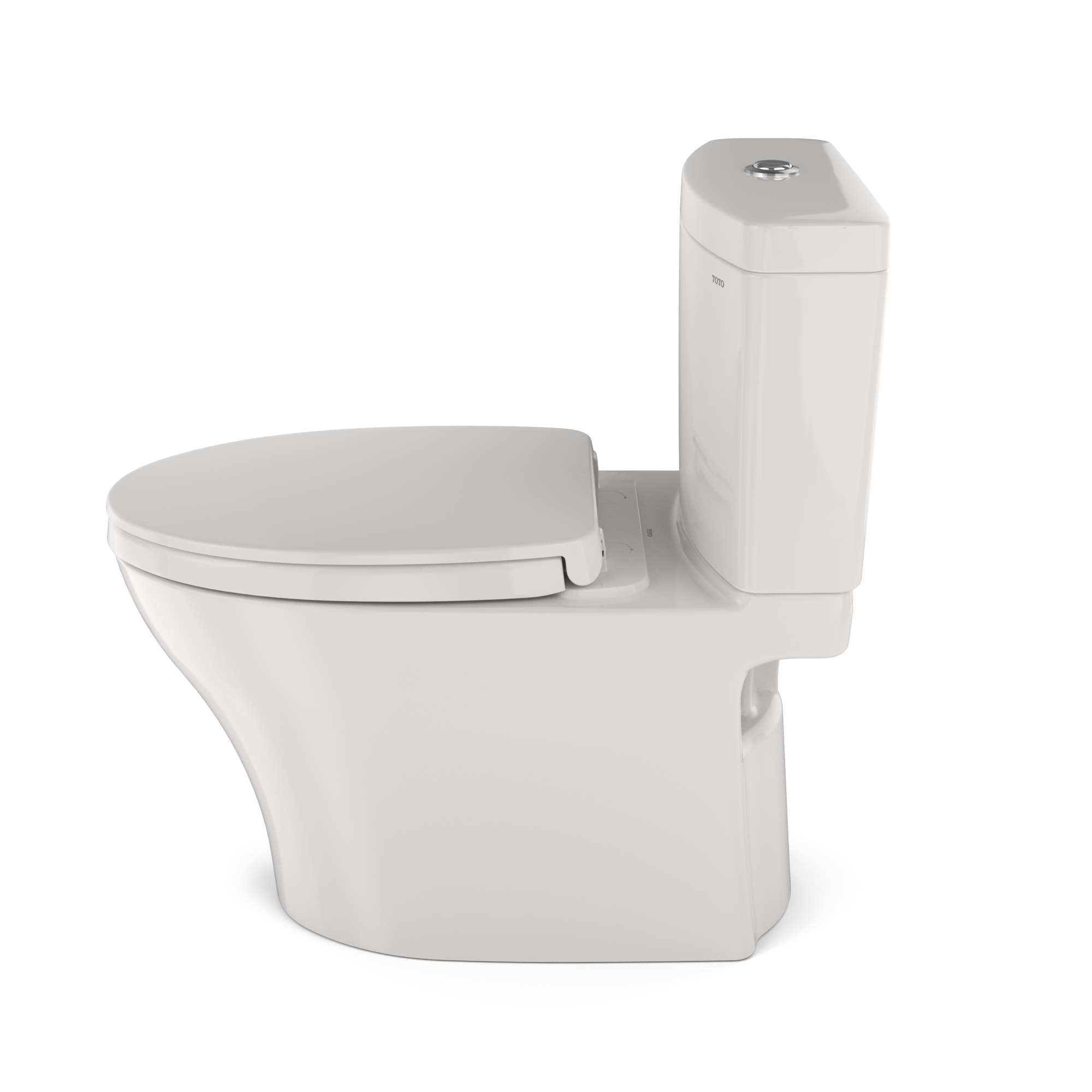 TOTO MS446124CEMFGN#11 Aquia Iv Two-Piece Elongated Dual Flush 1.28 And 0.9 Gpf Universal Height Toilet With Cefiontect - Colonial White