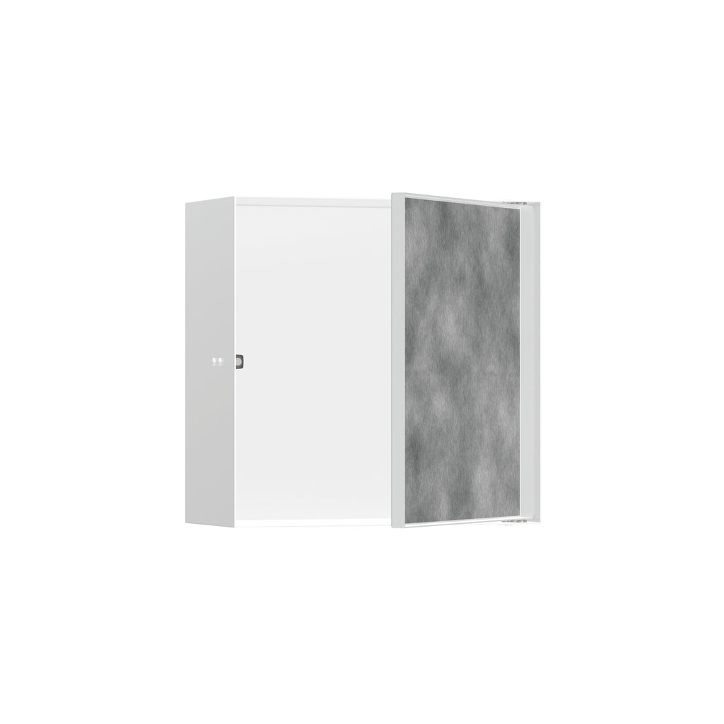 HANSGROHE 56091700 XtraStoris Rock Wall Niche with Tileable Door 12"x 12"x 5.5" - Matte White