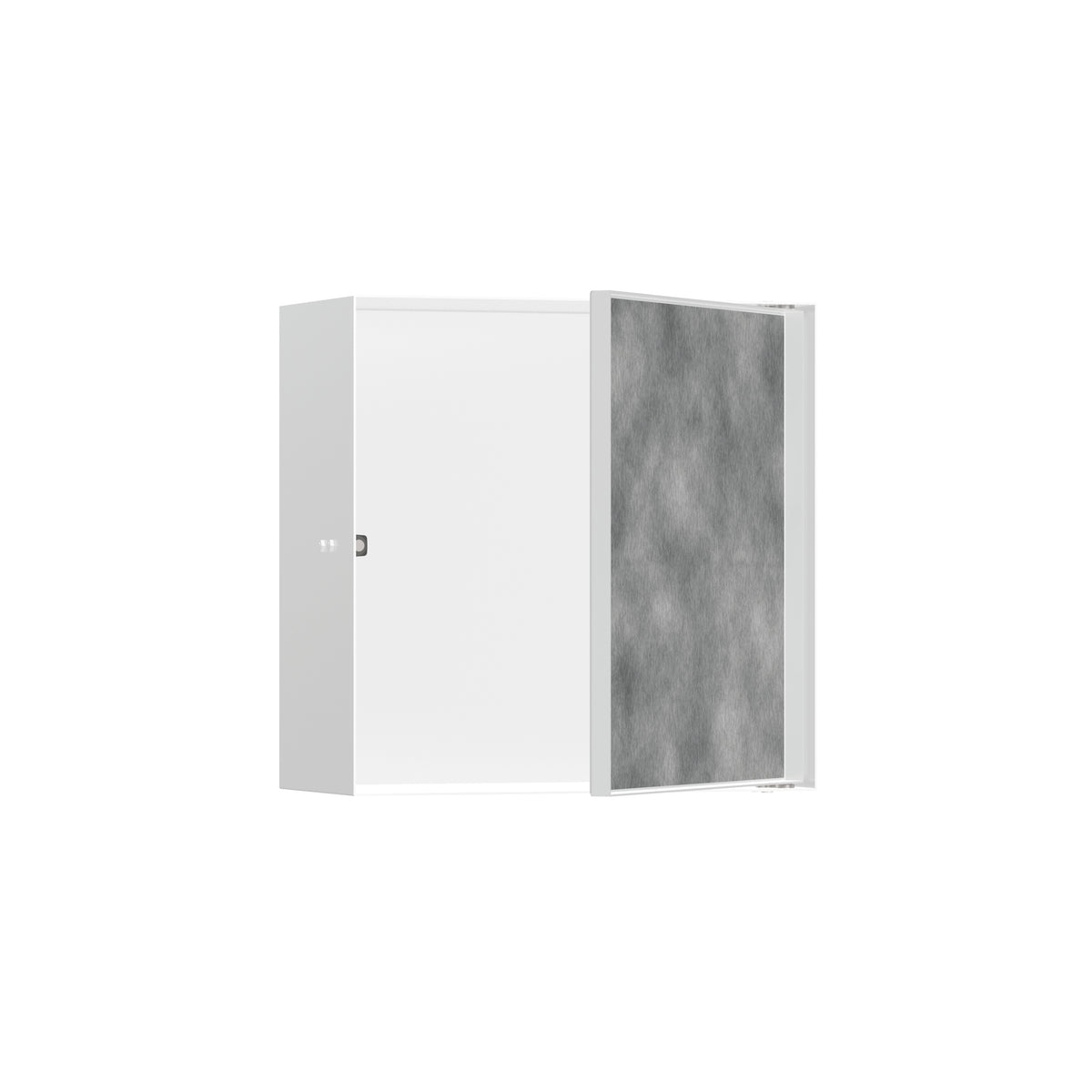 HANSGROHE 56091700 XtraStoris Rock Wall Niche with Tileable Door 12"x 12"x 5.5" - Matte White