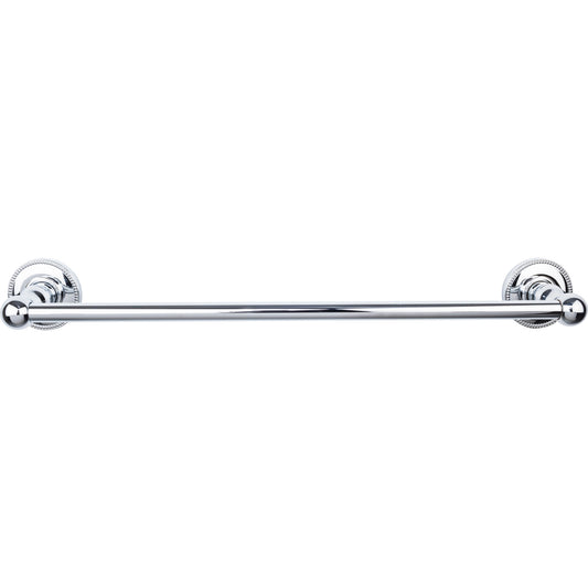 TOP KNOBS ED6PCA TOP BATH (R) Edwardian Bath Single 20 1/2" Wall Mounted Towel Bar - Polished Chrome