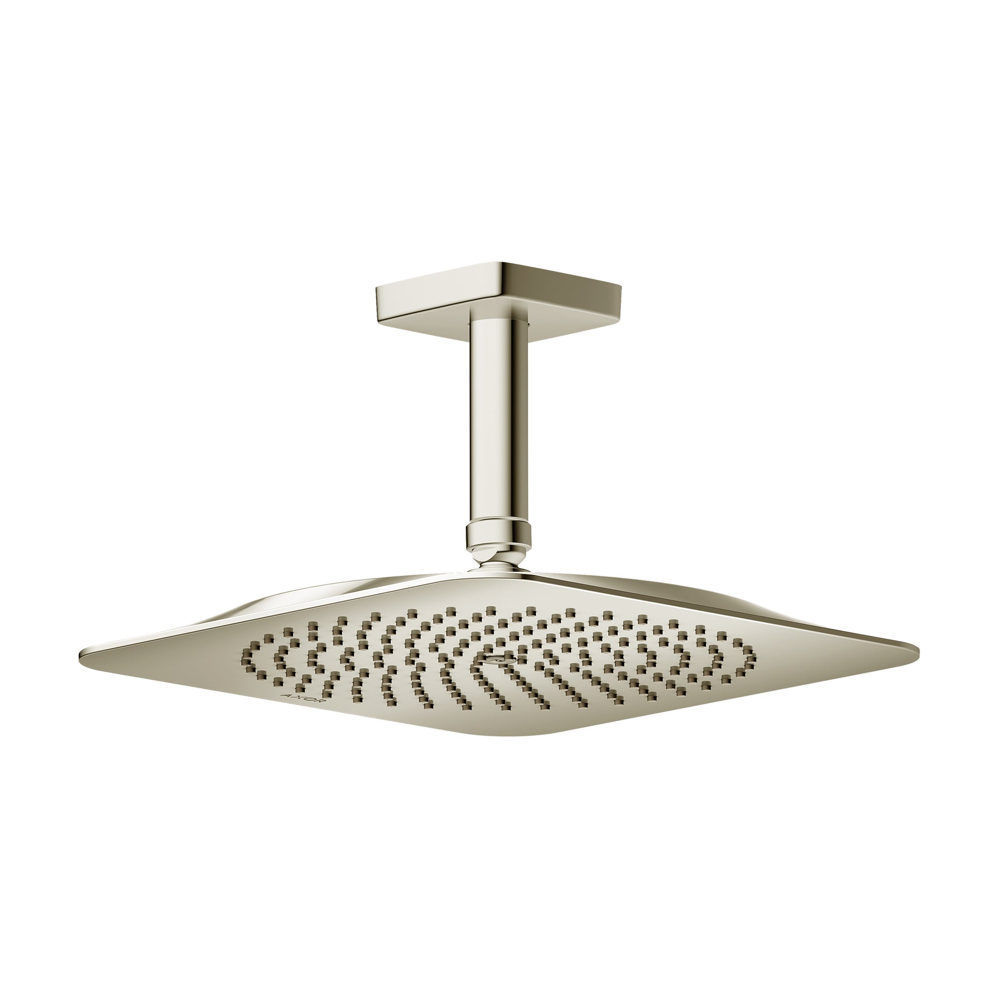 AXOR 28793831 Citterio C Showerhead 270 Square 1-Jet Ceiling Connection, 2.5 GPM - Polished Nickel