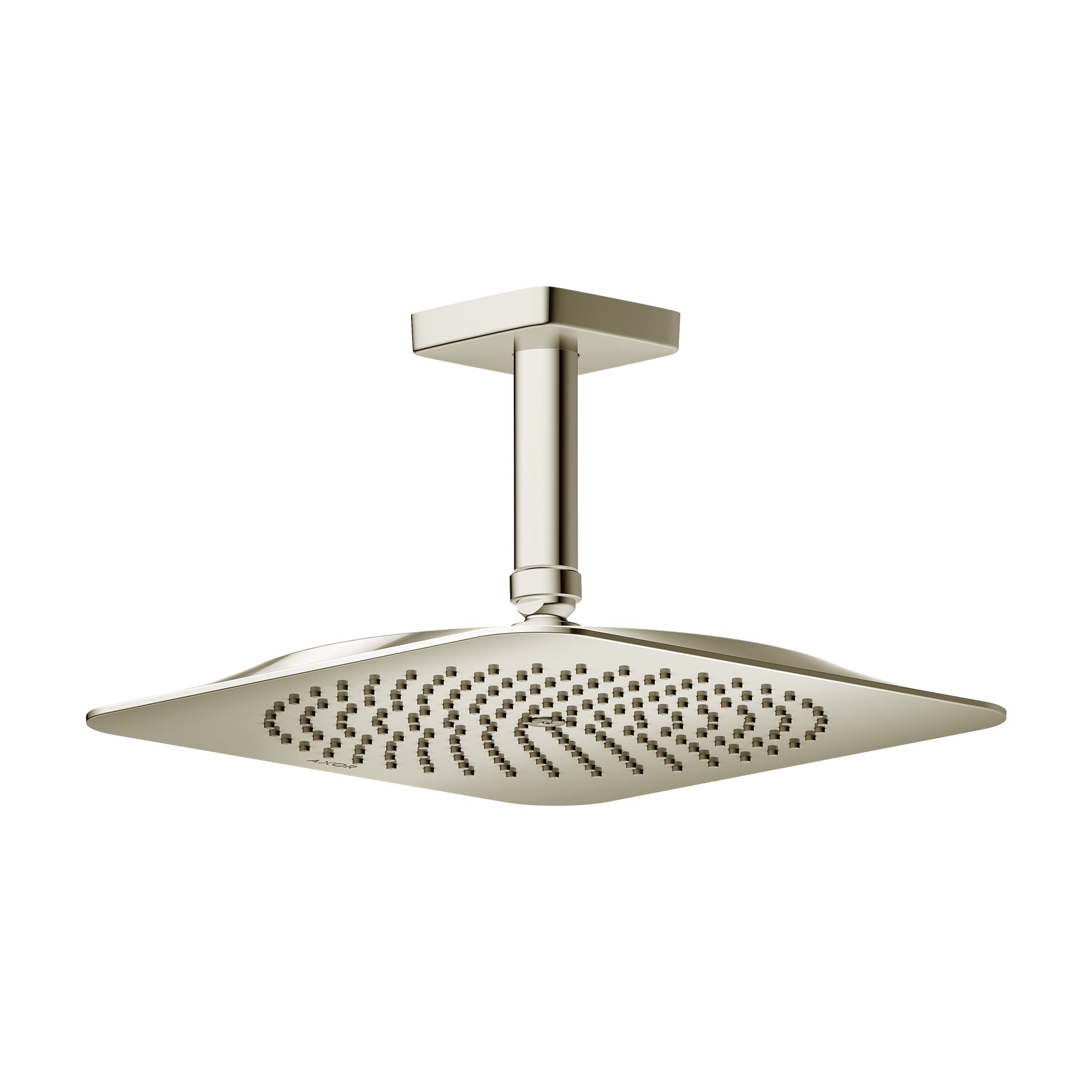 AXOR 28793831 Citterio C Showerhead 270 Square 1-Jet Ceiling Connection, 2.5 GPM - Polished Nickel