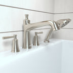 HANSGROHE 04777820 Joleena 4-Hole Roman Tub Set Trim with 1.75 GPM Handshower - Brushed Nickel