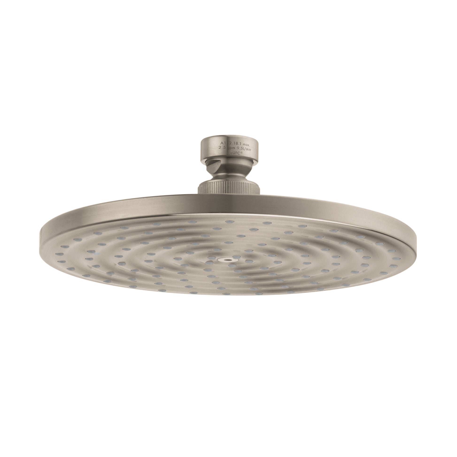 HANSGROHE 26923821 Raindance S Showerhead 180 1-Jet Rain, 1.75 GPM - Brushed Nickel