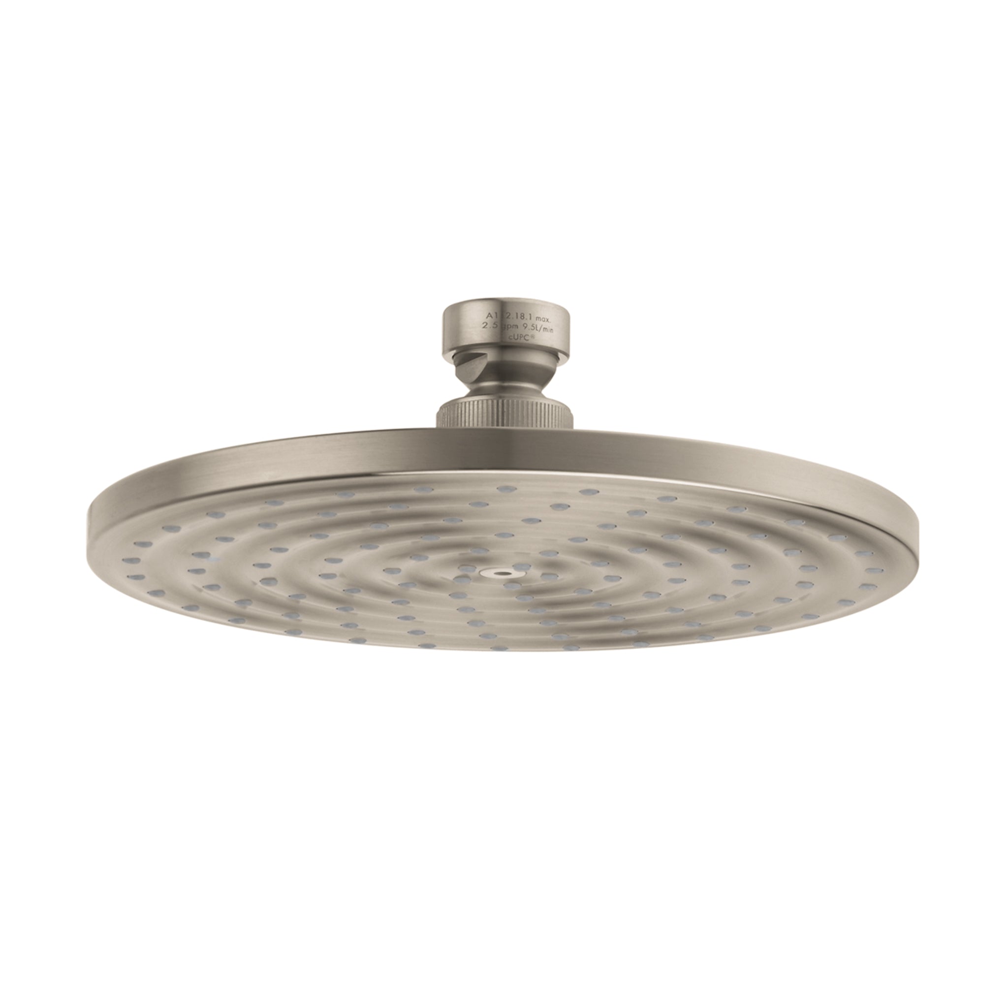 HANSGROHE 26923821 Raindance S Showerhead 180 1-Jet Rain, 1.75 GPM - Brushed Nickel