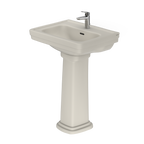 TOTO LPT532N#12 Promenade 24" X 19-1/4" Rectangular Pedestal Bathroom Sink For Single Hole Faucets - Sedona Beige